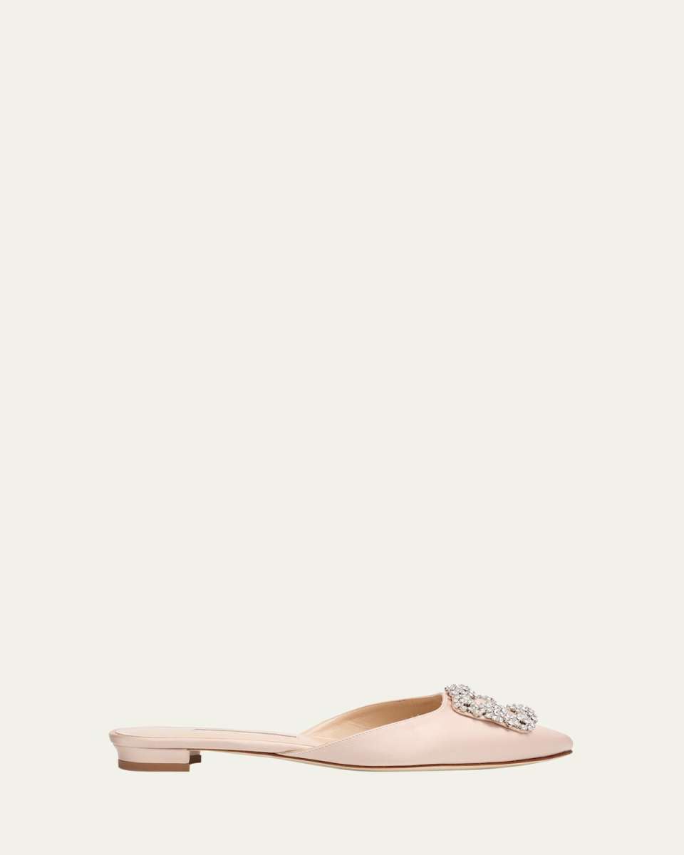 Hangisi Satin Ballerina Flats